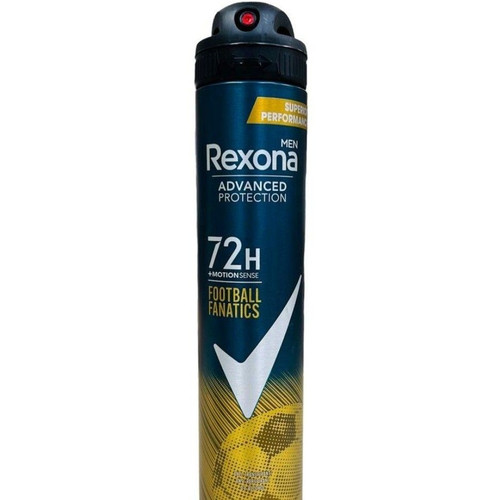 اسپری مردانه 72 ساعته رکسونا مدل FOOTBAL FANATICS حجم 200 میل ا REXONA FOOTBALL FANATICS 72H ANTI PERSPIRANT