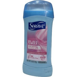 مام زنانه سواو پودر جامد ضد لک و ضد تعریق 48 ساعته 74 گرمی Suave powder anti-staining invisible solid antiperspirant deodorant 48hr