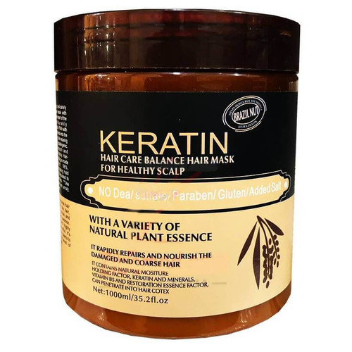 ماسک مو کراتین لاوندر قهوه ای Keratin CARE BALANCE HAIR MASK ا Keratin CARE BALANCE HAIR MASK
