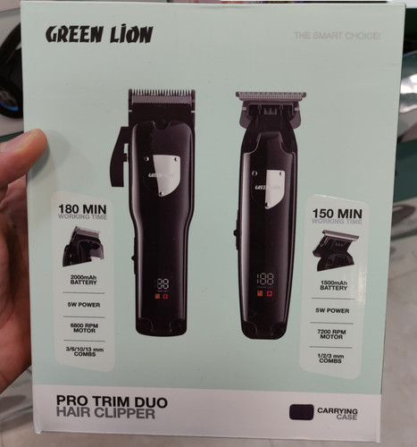 ماشین اصلاح حرفه ای دوتایی گرین لاین Green Lion Pro Trim Duo Hair Clipper