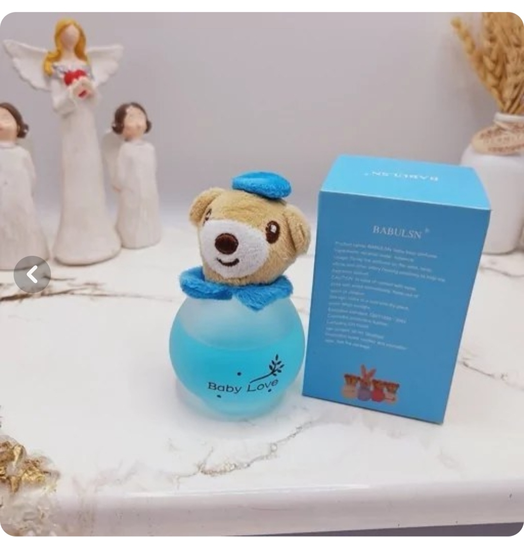 ادکلن عروسکی بیبی لاو مدل خرس آبی حجم 50میل